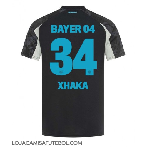 Camisa de Futebol Bayer Leverkusen Granit Xhaka #34 Equipamento Alternativo 2024-25 Manga Curta